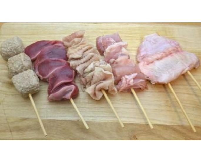 【国産】焼鳥盛り合わせ 5本 (15cm丸串)